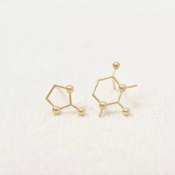 “Espresso Yourself” Coffee Caffeine Molecule Ear - Picture 14 of 14